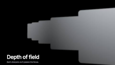 Depth of field slider